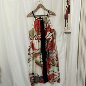 Jonathan Martin 100% Silk Halter Maxi Dress a208